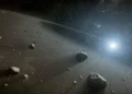 rochas espaciais, asteroides.