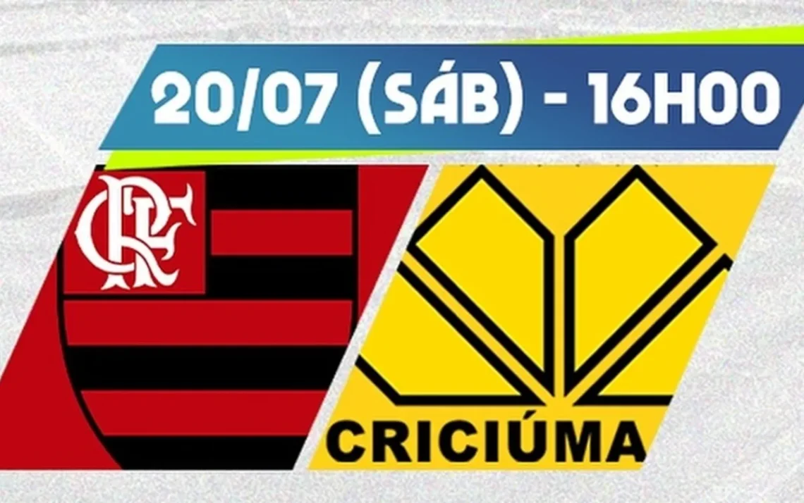 Flamengo contra Criciúma, jogo de hoje, transmissão ao vivo;